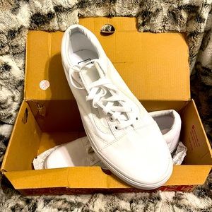 Mens all white vans